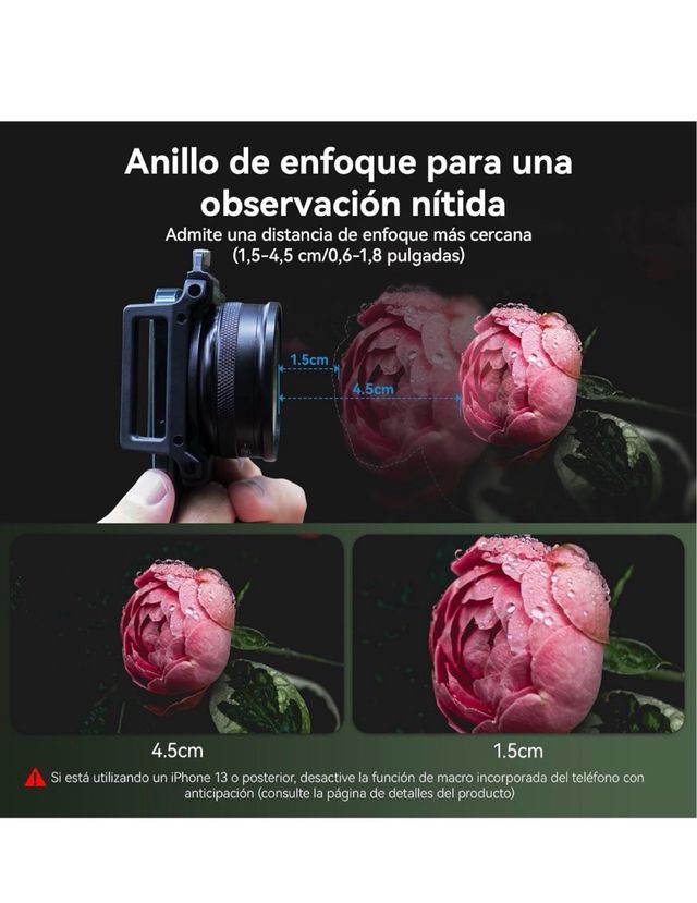 lente Macro ultra HD para móviles