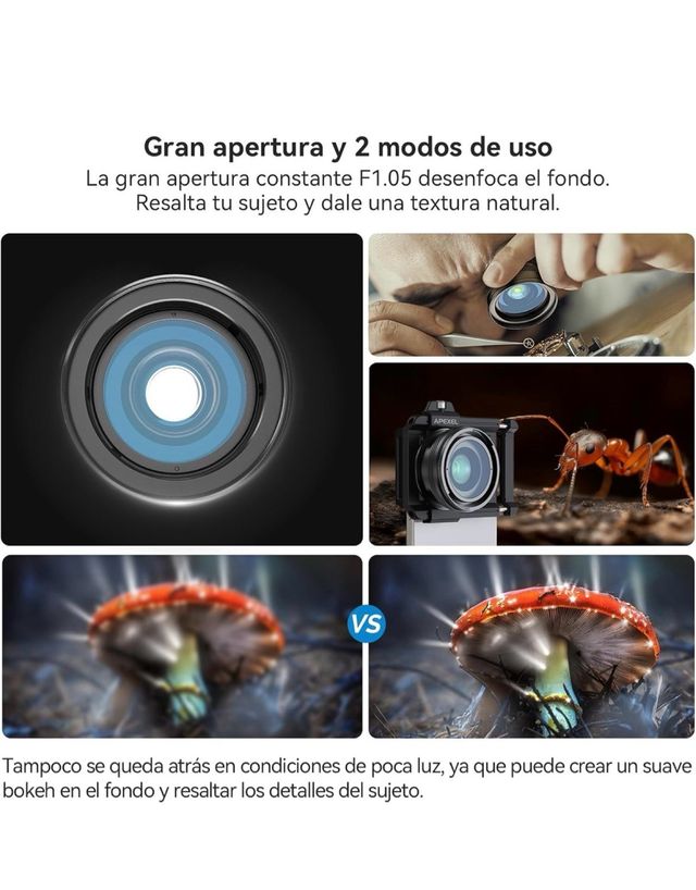lente Macro ultra HD para móviles