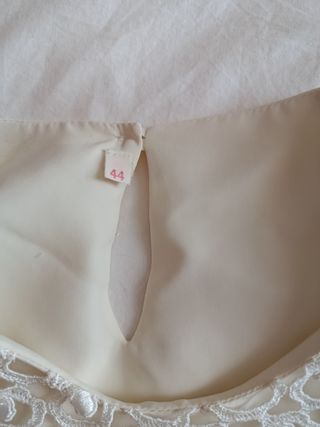 Blusa blanca encaje especial