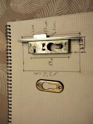 Cerradura Tesa carpintería de aluminio 