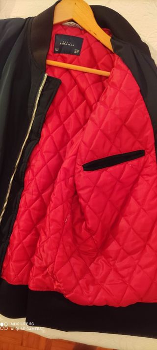Cazadora bomber ZARA Man XXL azul oscuro 