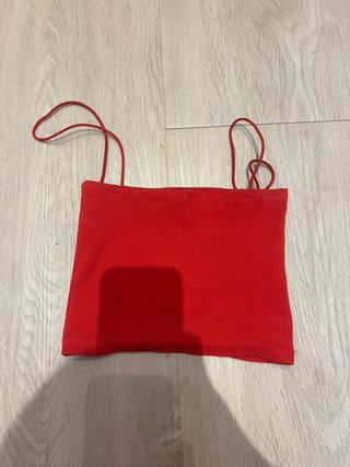 Top rojo Zara - Tirantes finos