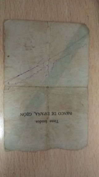 Billete 25 Ptas Gijón 1936