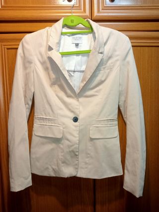 Americana Bershka beige talla S