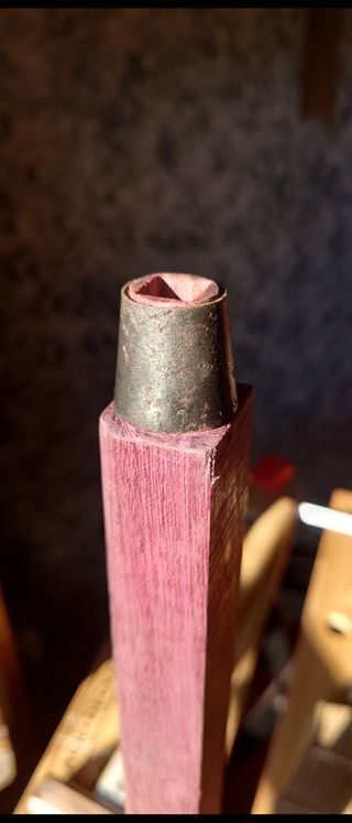 Cincel Formón Japonés antiguo 48 mm tsuki nomi