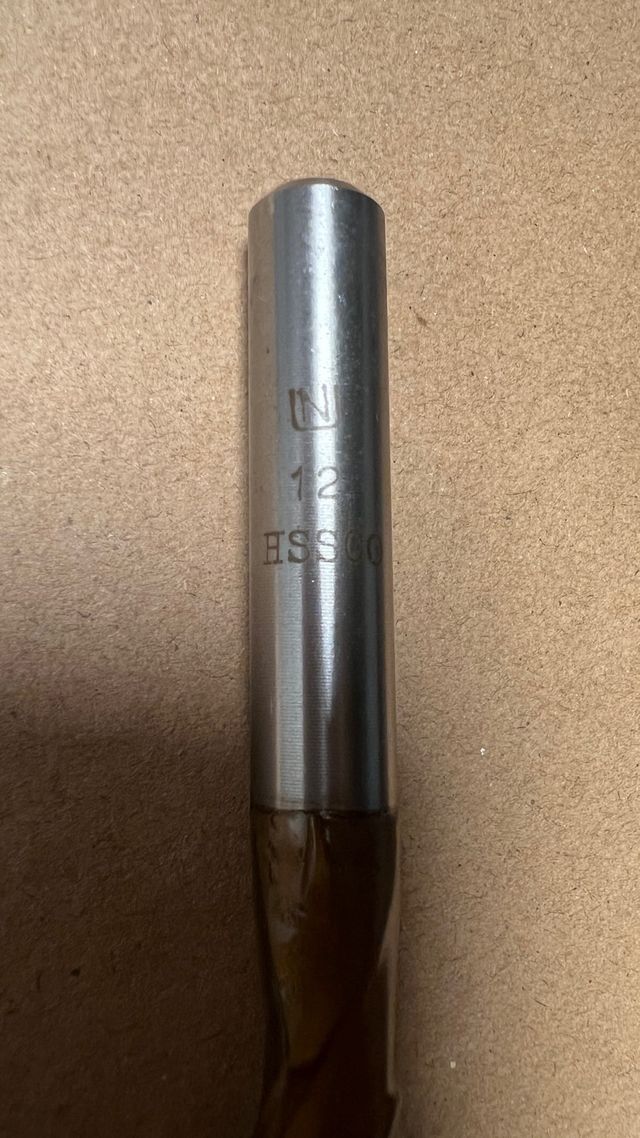 Fresa HSS 12 mm - utensile 5 pezzi occasione