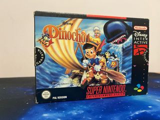 SNES Disney Pinocho PAL - Completo. nintendo