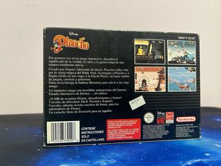 SNES Disney Pinocho PAL - Completo. nintendo