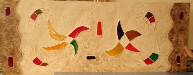 Cuadro abstracto multicolor