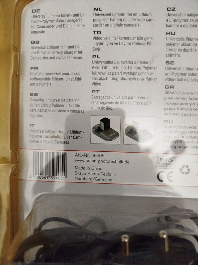 Cargador Braun - Universal