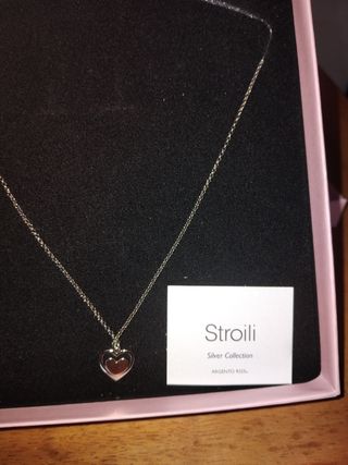Collana Stroili cuore argento con scatola original