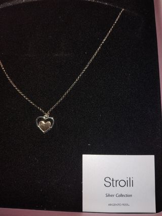 Collana Stroili cuore argento con scatola original