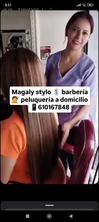  peluquería unisex  a domicilio Almansa 610167848