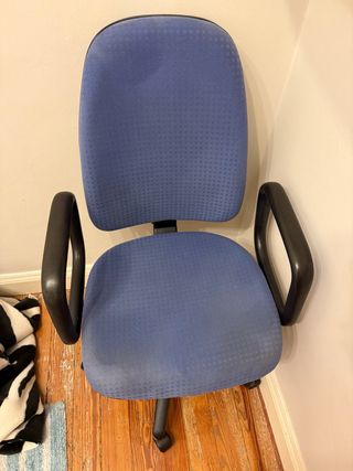 Silla escritorio azul