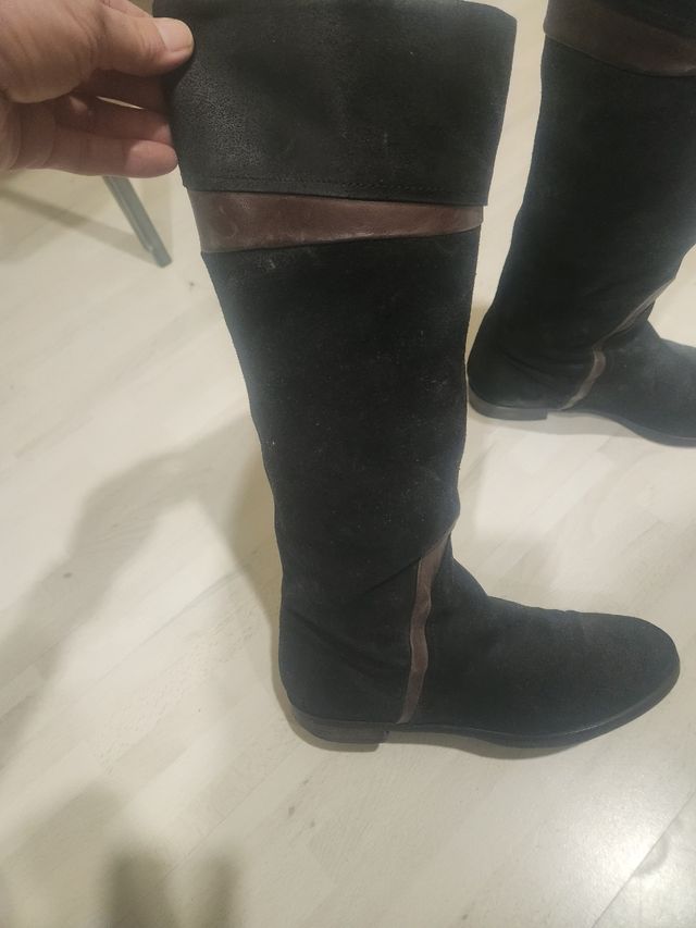 Botas altas Boss Orange negras