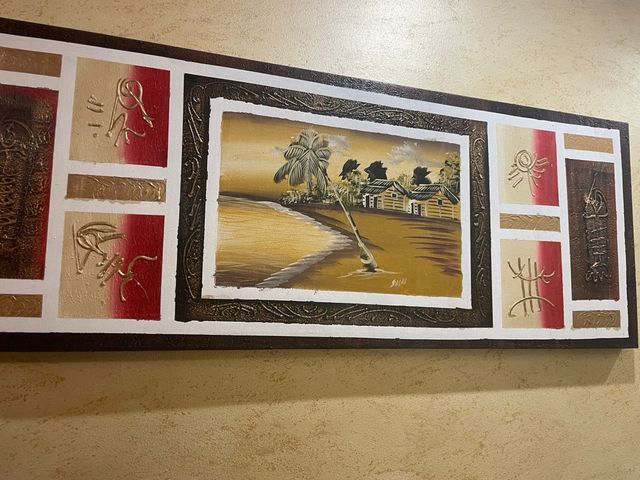 Cuadro playa tropical