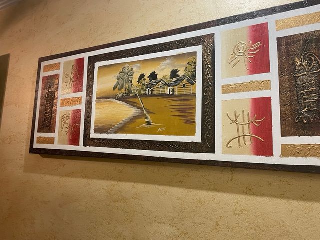 Cuadro playa tropical