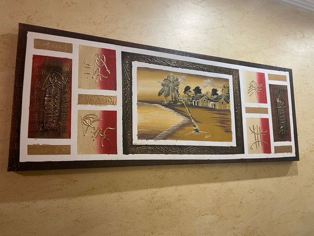 Cuadro playa tropical