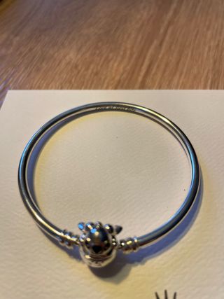 Pulsera Pandora Disney rígida plata