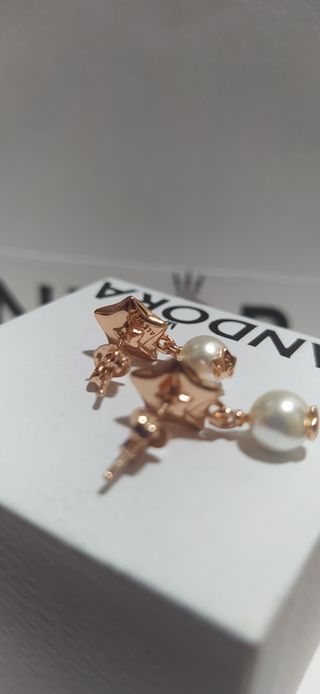 Pendientes Pandora Perla Estrella