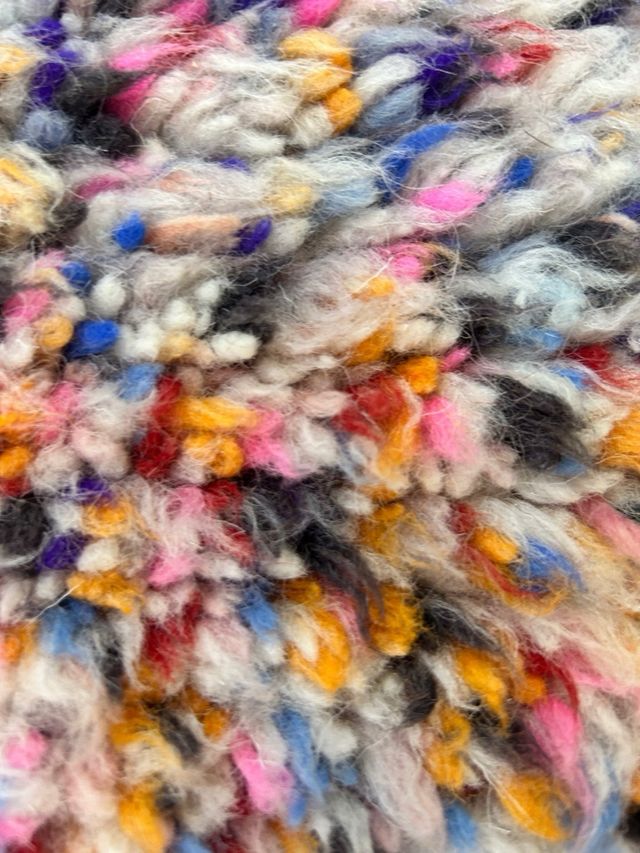 Alfombra Bereber multicolor lana