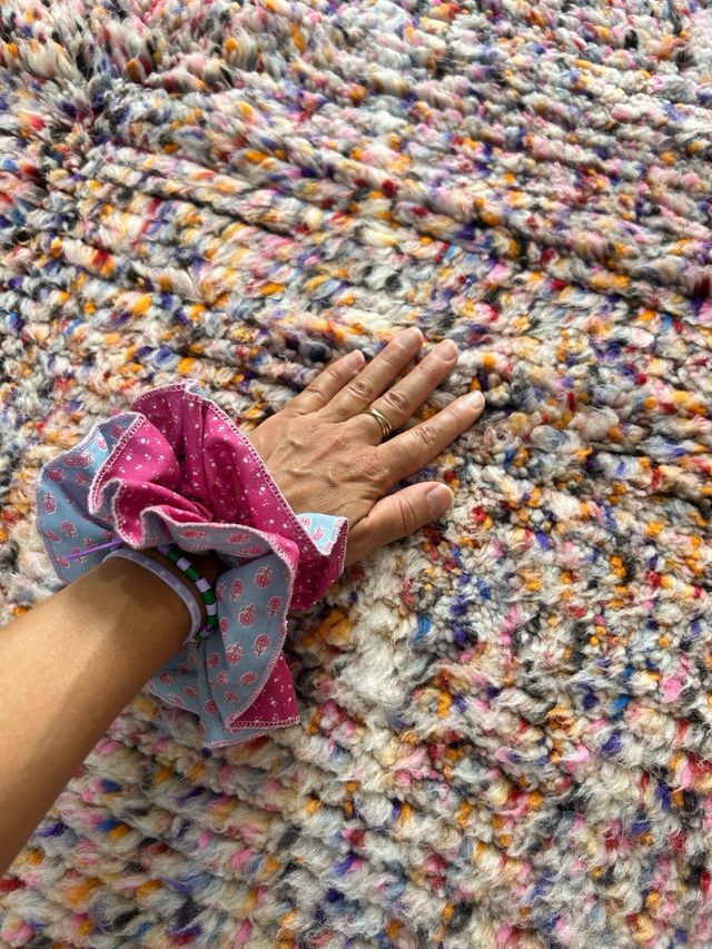 Alfombra Bereber multicolor lana