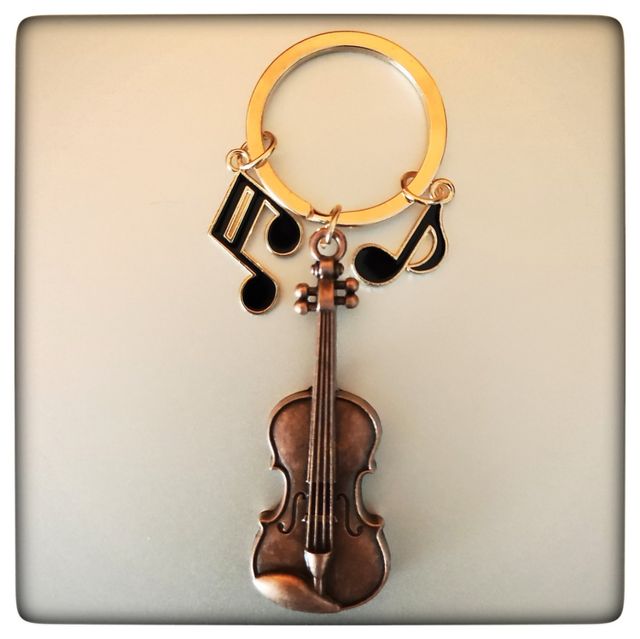 Llavero violín estilo vintage