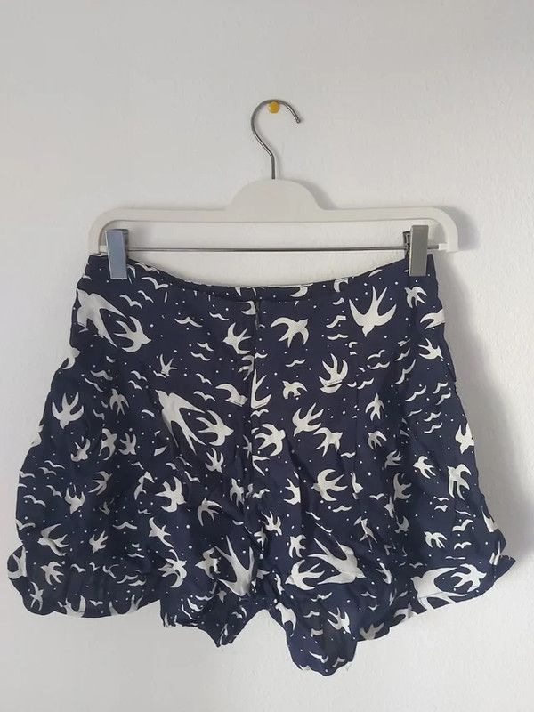 Falda-pantalón azules estampados - Bershka