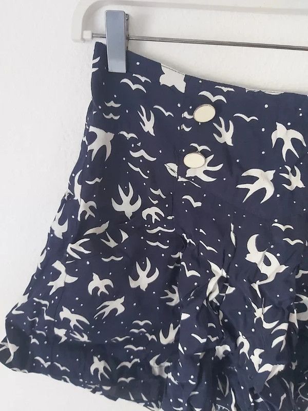 Falda-pantalón azules estampados - Bershka