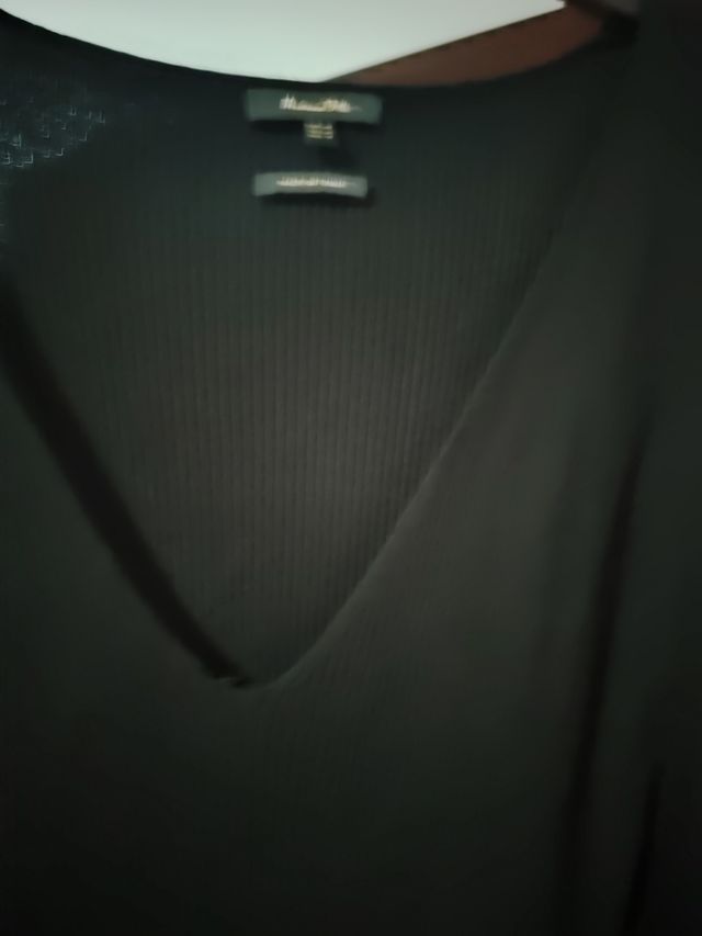 Vestido negro de punto