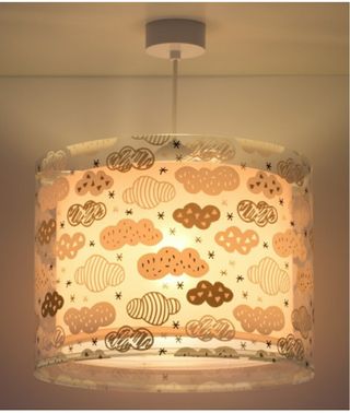 Lámpara infantil nubes - Rosa/Beige