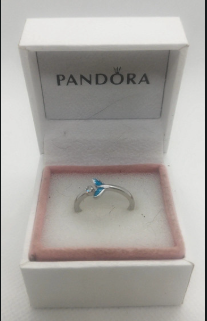 Anillo Pandora pez azul