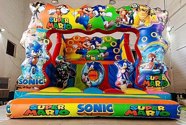 Castillo hinchable Mario & Sonic