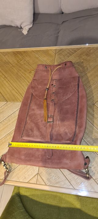 Mochila bolsa piel de antes