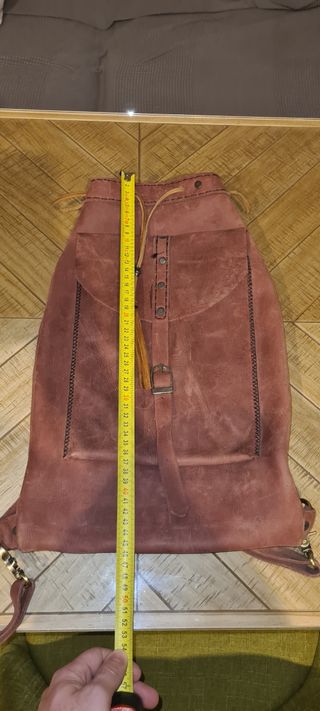 Mochila bolsa piel de antes