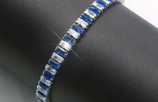 Plata Pulsera / Brazalete tennis/ Riviere 
