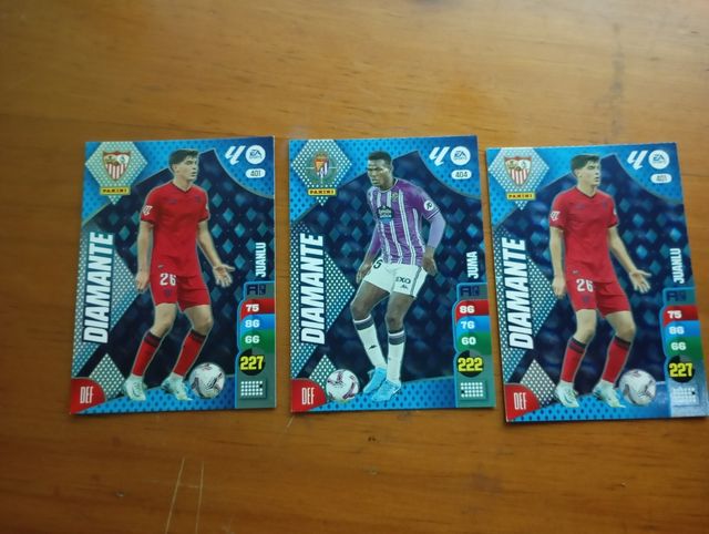 3 cartas Panini Diamante - Fútbol