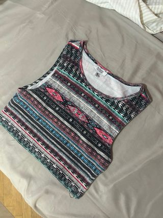 Crop top Bershka M multicolor