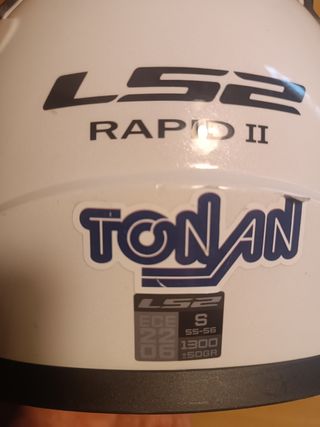 Casco moto LS2 Rapid II talla S. Casi nunca usado