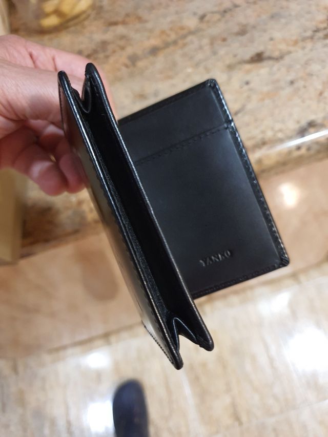 Tarjetero YANko Piel negra