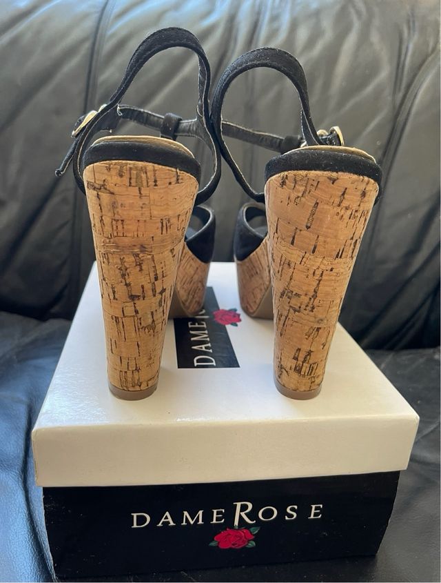 Sandali DIAMANTIQUE neri - zeppa