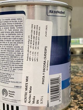Pintura Acrílica Moka 700ml.
Calidad extr Procolor