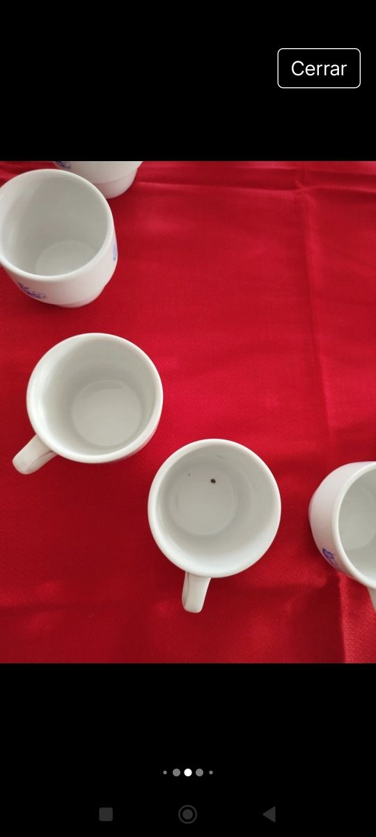 12 Tazas medianas porcelana