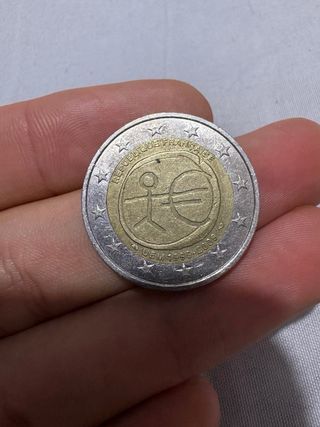 2€ Francia - Moneda Conmemorativa UEM 1999-2009