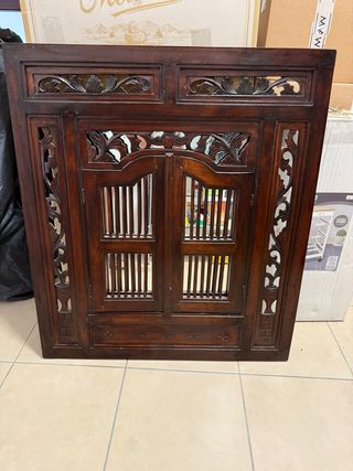 Specchio legno intagliato