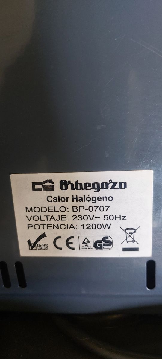 Estufa Orbegozo 3 resistencias - 1200W