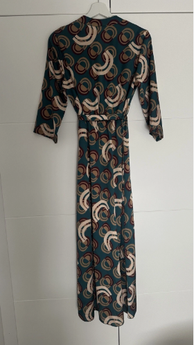 Vestido midi estampado geométrico