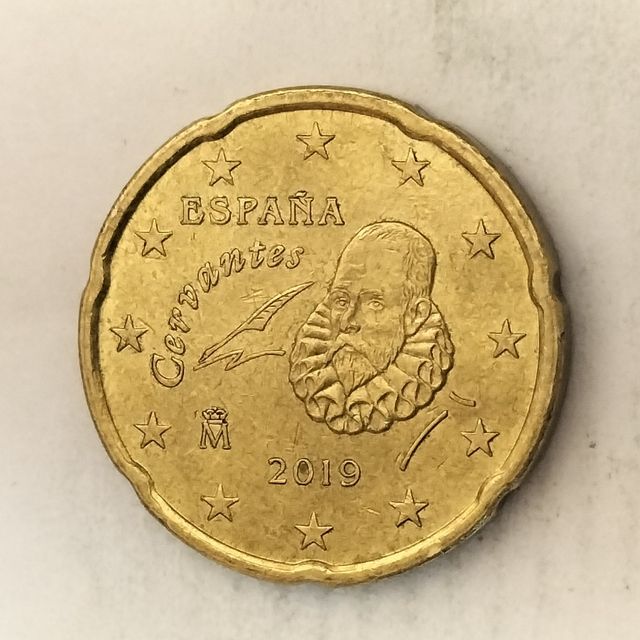 10-03909-España 20 cent € -  2019 - cuños rotos no
