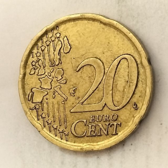 10-03912-España 20 cent € -  1999 - cuño roto 20 +