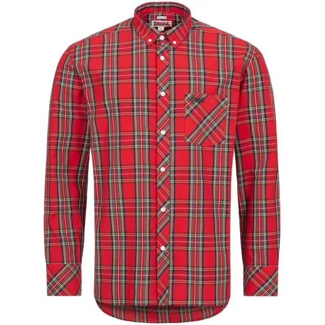 Camisa manga larga escocesa Lonsdale. Hay tallas